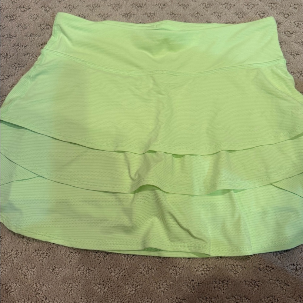 Athleta Girl Lime Green Neon Swing Skort